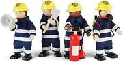 Tidlo Wooden Firefighter Figures Set with Accessories