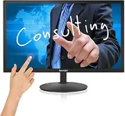 24 inch Touch Screen CCTV Security Camera Monitor, LCD Display, Multi-Function Interface, HDMI, BNC, VGA, AV, USB, Monitoring Computer Monitor, Built-in Speaker 1920x1080 Full HD
