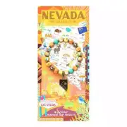 NEW JILZARAH Handmade Clay Beads DESTINATION NEVADA Multi color 8mm Bracelet