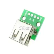 10PCS USB Female Port Connector Breakout Board Power 2.54mm Header for Arduino