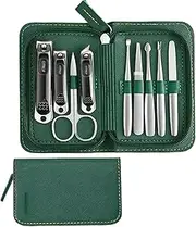 Manicure set,Nail kit manicure set,Nail care kit, Nail Clippers Set of Female Nail Clippers Hawkbill Pliers Repair Gray Nail Tools Anti-Splash Nail Groove Special Nail Clippers Nail Clipper Kit,Gris(D