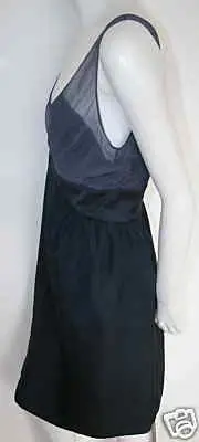 NARCISO RODRIGUEZ Blue Silk Elegant Dress NEW 46 10
