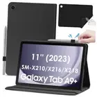 Leather Case for Samsung Galaxy Tab A9 Plus 11" Wi-Fi 2023 Android Black
