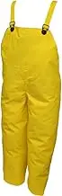 O56047.MD 10.5mm Nylon/PVC Plain Front Thick Overall with Hook & Loop Take-Up Straps, Medium, Yellow