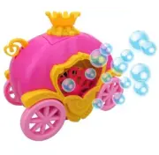 Play Day Pink Princess Carriage Battery Operated Bubble Blower Machine