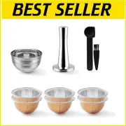 Durable Refillable Aluminum Pods for Nespresso Vertuo Next - Save & Savor Coffee