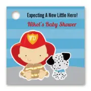 Firefighter - 20 Personalized Baby Shower Favor Tags