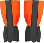 [uxcell] Leg Gaiters, Waterproof Shoe Covers Hiking Gaiters Snow Boot Gaiter, Orange, M