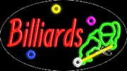 NEW “BILLARDS" 30x17 OVAL LOGO REAL NEON BUSINESS SIGN w/CUSTOM OPTIONS 14427