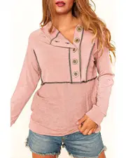 GGP Princess Line Out Seam Hoodie With Front Buttons S