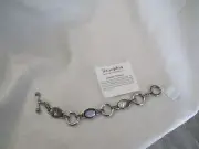 lia sophia new metal bracelet new nwt shell abalone genuine epiphany