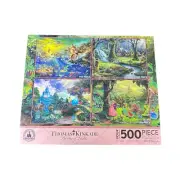 Disney Parks Thomas Kinkade Painter Of Light Four Puzzles 500 Pieces