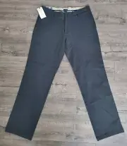 Dockers Signature Khaki 33x32 Straight Fit Lux Cotton Stretch Flex Pants Grey