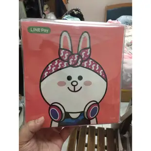 Line friends LINE PAY 兔兔 頭戴式 耳機 耳罩式 有線耳機 白色