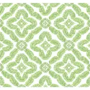 Seabrook Designs Kiwi Green Talia Botanical Medallion Paper Unpasted Wallpaper