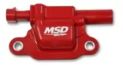 MSD Ignition Coil Blaster Series Square Red Fits2014-2020 GMC/Chevrolet/Cadillac (for: Chevrolet)