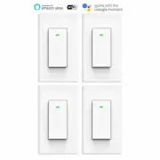 4Pack Smart WIFI Switch Light Wall Works with Alexa Google Home voice smart life