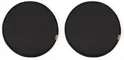 Greenjin 13 Inch Round Chair Cushions Set of 2 Anti Slip Circle Stool Cushions with Ties Kitchen Dining Chair Seat Cushions Indoor Chair Pads for High Stool Bistro Bar Black