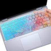 Keyboard Cover for 2024 New Dell inspiron 14 7440 & inspiron 16 7640, dell inspiron Plus 14 16 Laptop Keyboard Skin Protector - Colorful