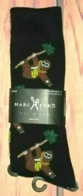 MENS MARC ECKO MONKEY BLACK CREW SOCKS (SHOE SIZE 6-12)