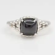 New Authentic Pandora Vibrant Spirit Black Crystal Ring 197188NCK W Hinged Box