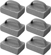 6 Pcs Hand-Held Pool Pumice Stones,Pumice Stone for Pool Cleaning,Tiles,Block Swimming Grout & Concrete,Pools & Spa Tile Cleaning