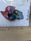 Arabesque- WhimsiClay Wearable Art Abstract Colorful Crystal-Clustered Brooch