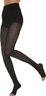 [Relaxsan] Compression Tights Women, Support Tights Open Toe, Pantyhose 22-27 mmHg, Basic 980A