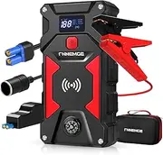 Car Jump Starter 6000A Peak, 26800mAh Capacity, Up to All Gas and 10.0L Diesel Engine, USB Quick Charge 3.0, LED Light, EC-5 Output