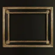 12" x 16" Ornate Leaf Corner Custom Handmade Picture Frame Custom Colored Panel