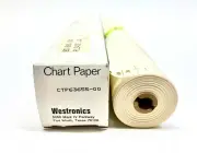 Westronics CTP63655 Chart Paper 12-3/8" x 100 FT Roll Blank Chart