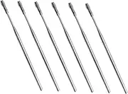 COMPUKAS 6Pcs Stainless Steel Spiral Ear Wax Picks Durable Ear Cleaning Tools with Non Slip Design for Safe and Removal