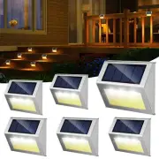 Solar Fence Lights - Solar Lights Outdoor Waterproof, Solar Powered Outdoor L