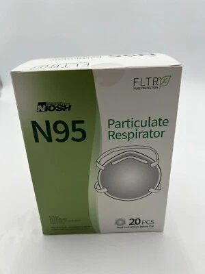 NIOSH Approved N95 Mask Particulate Respirators, Pack of 20 N95 Face Mask - NEW