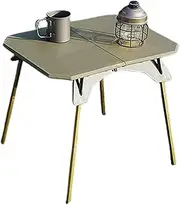 Camping Table - Folding Serving Table | Small Folding Camping Tables | Removable Legs Foldable Snack Tables | Height Adjustable Picnic Stand | Outdoor Tent Desk for Patio, Living Room