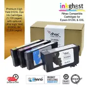 812XL 812XXL compatible Rihac ink cartridges for Epson Workforce WF-3845 7830 +