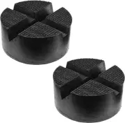 AUTOXBERT Universal Car Rubber Cross Slotted Jack Pad X-Slot Pad, 2Pcs