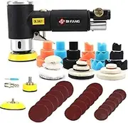 2'' 3'' Mini Orbital Air Sander Da Sander for Auto Body Work with 1" 2'' 3" Polishing Pads Sponge Waxing Buffing Kit
