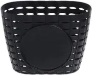 Kids Bicycle Basket Plastic Front Handlebar Storage Basket for Bike Black