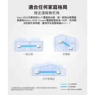 Mercusys水星網路 Halo H50G AC1900 雙頻 wifi分享器 路由器 Mesh網狀路由器 大坪數專用