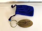 NEW American Airlines Keychain Brass THE ON TIME MACHINE VTG Logo Collector VTG