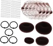 Beaupretty 1 Set Invisible Hair Net with Hair Clips Loop Tool for Dancers Weddings Parties Everyday Use Accessory Kit