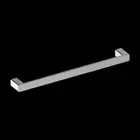 Bathroom 600mm Soft Rounded Square Single Towel Rail Brass Chrome Wall Mounted