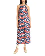 The Good Journey Keyhole Halter Maxi Dress