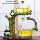 Lazy Kungfu Glass Tea Set Kungfu Drip Teapot Kungfu Tea Making Borosilicate