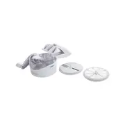 Savannah Sav1044 Multi Rotary Grater & Slicer 2 Blades, White/Stainless Steel
