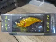 Mustad 2.75" Slack Jaw Lipless Crankbait 1/2 Oz Mach Fishing Bait Gold Blk Back