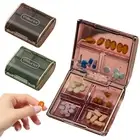 Storage Container Multiple Grids Dustproof Weekly Pill Organizer Box Multicolor