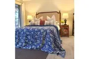 Hamptons Blue Kantha Bedspread | 220x270cm Summer Bedspread
