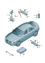 AUDI A4 Avant B8 Right Antenna Amplifier 8K5035225S NEW GENUINE